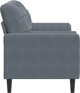 vidaXL vidaXL 2-osobowa sofa z poduszkami, ciemnoszara, 140 cm, aksamit
