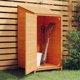 vidaXL Ξύλινη αποθήκη κήπου καφέ 55x52x112 cm από ξύλο πεύκου