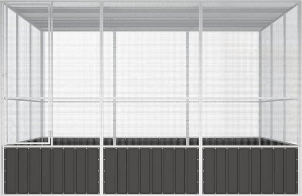 vidaXL vidaXL Woliera, antracytowa, 302,5x324,5x211,5 cm, galwanizowana stal