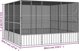 vidaXL vidaXL Woliera, antracytowa, 302,5x324,5x211,5 cm, galwanizowana stal