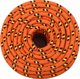 vidaXL Linka zeglarska, pomaranczowa, 12 mm, 100 m, polipropylen