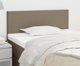 vidaXL Zaglowek do lozka taupe 90x5x78/88 εκ υφασμα