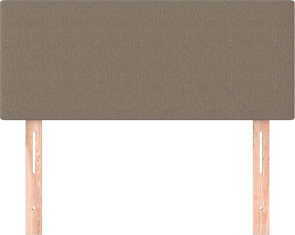 vidaXL Zaglowek do lozka taupe 90x5x78/88 εκ υφασμα