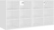 vidaXL Ντουλάπια για Παπούτσια, Σετ 2, Λευκά, 52,5x30x50 cm