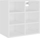 vidaXL Ντουλάπια για Παπούτσια, Σετ 2, Λευκά, 52,5x30x50 cm