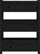 vidaXL Donica, czarna, 77x25x104,5 cm, lite drewno sosnowe