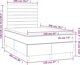 vidaXL Λόζο κοντινεντάλ με στρώμα, κρεμ, 120x200 εκ, υφασμα