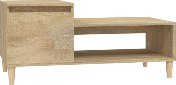 vidaXL Τραπεζάκι καφέ, δρυς Sonoma 100x50x45 cm, συνθετικό ξύλο