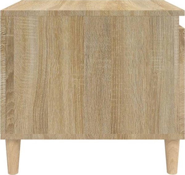vidaXL Τραπεζάκι καφέ, δρυς Sonoma 100x50x45 cm, συνθετικό ξύλο