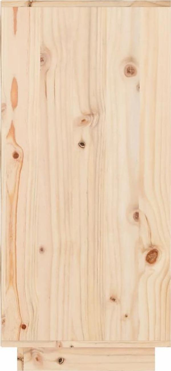 vidaXL Szafka, 60x34x75 cm, lite drewno sosnowe