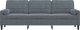 vidaXL 3-osobowa sofa z poduszkami, ciemnoszara, 210 cm, aksamit