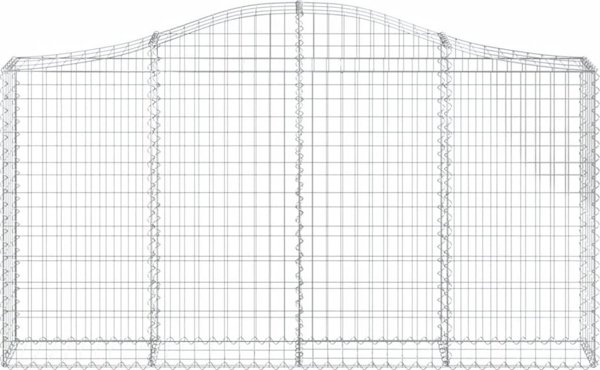 vidaXL Kosze gabionowe, 9 τεμ, 200x30x100/120 εκ, γαλβανισμένο σίδερο