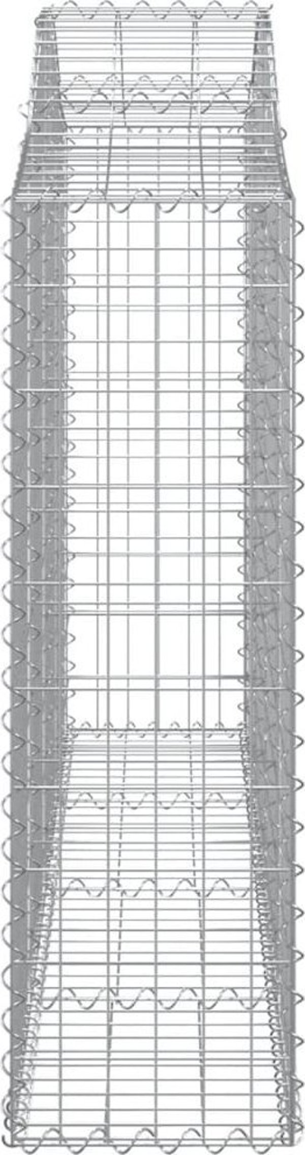 vidaXL Kosze gabionowe, 9 τεμ, 200x30x100/120 εκ, γαλβανισμένο σίδερο