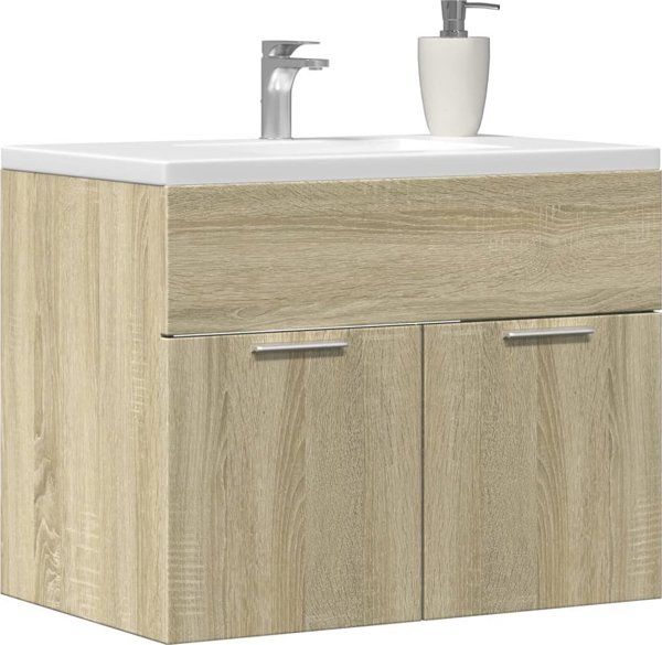 vidaXL Ντουλαπι κατω απο νιπτηρα Sonoma δρυς 60x38,5x46 cm