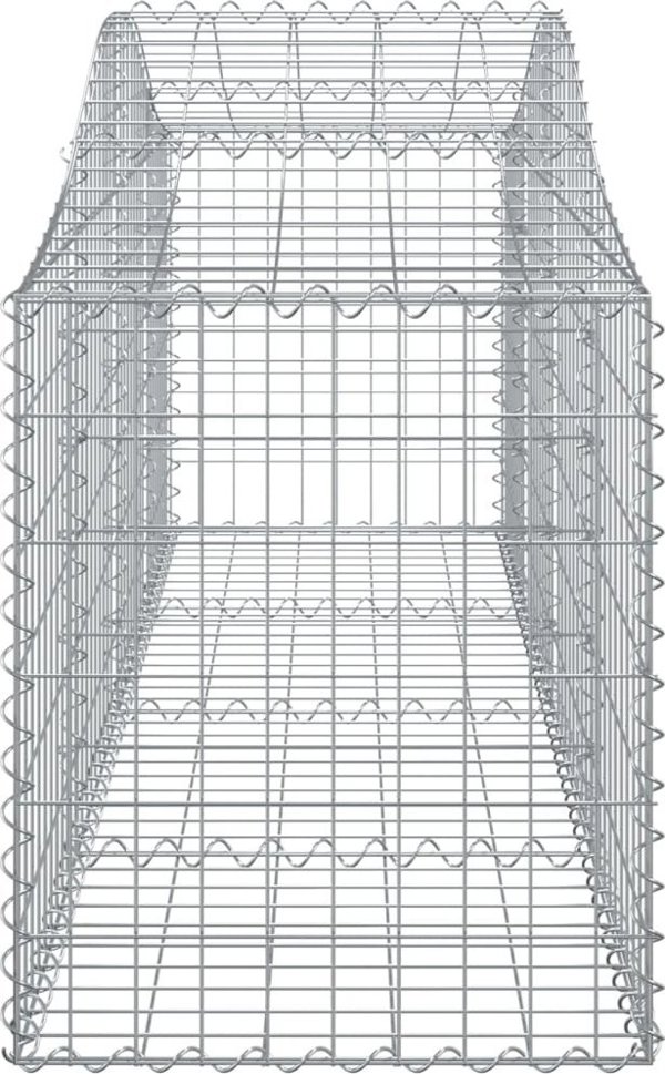 vidaXL Kosze gabionowe, 50 τεμ, 200x50x60/80 εκ, γαλβανιζέ σίδηρος