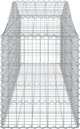vidaXL Kosze gabionowe, 50 τεμ, 200x50x60/80 εκ, γαλβανιζέ σίδηρος