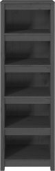 vidaXL Ράφι Βιβλίων, γκρι, 50x35x154 εκ, από μασίφ πεύκο