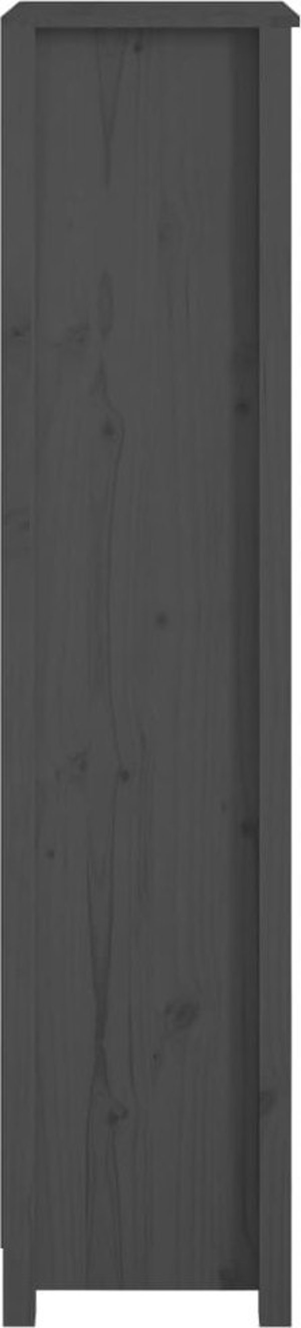 vidaXL Ράφι Βιβλίων, γκρι, 50x35x154 εκ, από μασίφ πεύκο