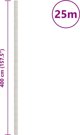vidaXL Agrowloknina antychwastowa, λευκή, 4x25 μ, PP