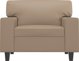 vidaXL Fotel kolor cappuccino 60 cm obity sztuczna skora
