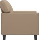 vidaXL Fotel kolor cappuccino 60 cm obity sztuczna skora