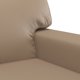 vidaXL Fotel kolor cappuccino 60 cm obity sztuczna skora