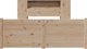 vidaXL κρεβάτι με ράφι από πεύκο, 120x200 εκ., χωρίς στρώμα