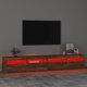 vidaXL Έπιπλο TV με φωτισμό LED, καπνισμένη δρυς, 240x35x40 εκ.