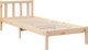 vidaXL Μακρύτερο κρεβάτι χωρίς στρώμα, 100x220 cm, μασίφ πεύκο