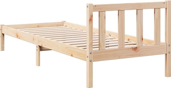 vidaXL Μακρύτερο κρεβάτι χωρίς στρώμα, 100x220 cm, μασίφ πεύκο