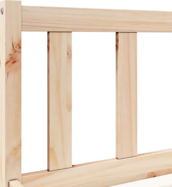 vidaXL Μακρύτερο κρεβάτι χωρίς στρώμα, 100x220 cm, μασίφ πεύκο