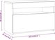 vidaXL Κομοδίνα με LED, Σετ 2 τεμαχίων, Γκρι Δρυς Sonoma, 60x35x40 εκ