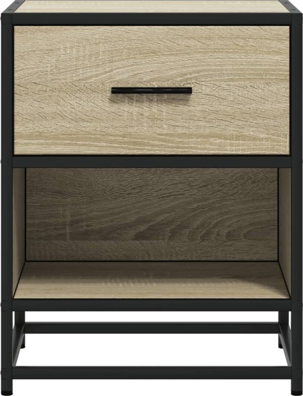 vidaXL Κομοδίνο, βελανιδιά Sonoma, 40x31x50 εκ., σύνθετο ξύλο