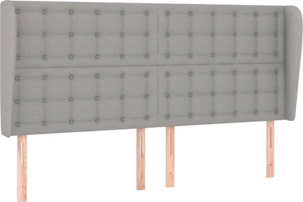 vidaXL Ζαγκλωβός uszak, ανοιχτό γκρι, 163x23x118/128 εκ., υφασμάτινος
