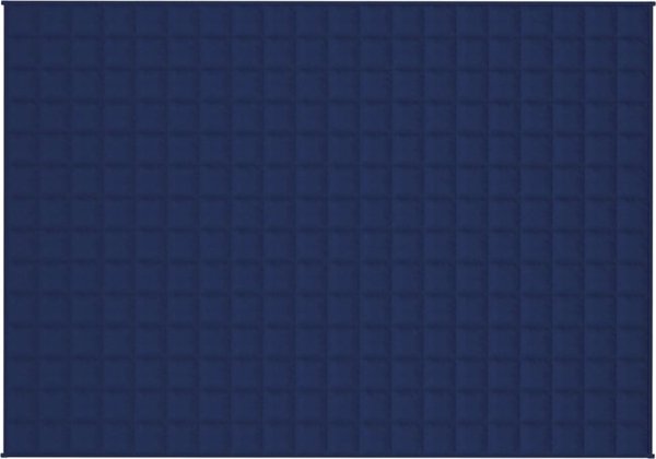 vidaXL Μπλε βαρύκουβερτα, 140x200 cm, 6 kg, ύφασμα