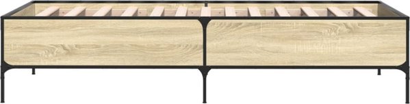vidaXL Rama κρεβατιού Sonoma 90x200 cm