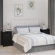 vidaXL Szafki nocne, 2 szt, czarne, 40x35x61,5 cm, lite drewno sosnowe