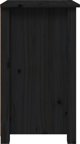 vidaXL Szafki nocne, 2 szt, czarne, 40x35x61,5 cm, lite drewno sosnowe
