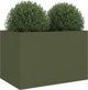 vidaXL vidaXL Donica, oliwkowa, 62x47x46 cm, stal walcowana na zimno