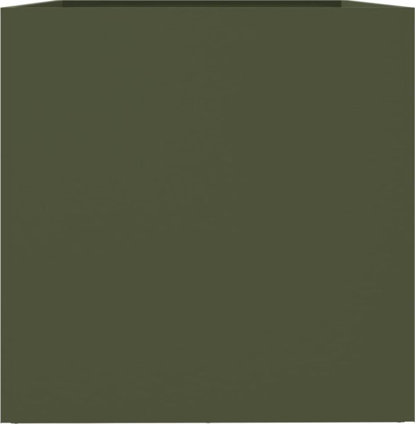 vidaXL vidaXL Donica, oliwkowa, 62x47x46 cm, stal walcowana na zimno