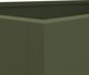vidaXL vidaXL Donica, oliwkowa, 62x47x46 cm, stal walcowana na zimno