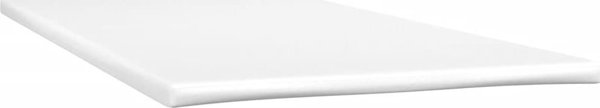 vidaXL Λουτζκο κοντινενταλ με στρωμα, λευκο οικοδερμα 80x200 εκ.