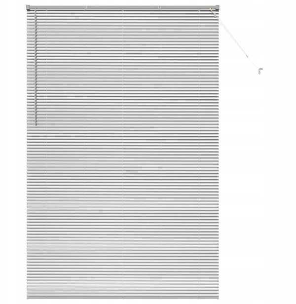 vidaXL Βενετσιάνικες Περσίδες Αλουμινίου, 220 x 145 cm, Ασημί