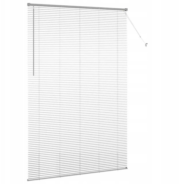 vidaXL Βενετσιάνικες Περσίδες Αλουμινίου, 220 x 145 cm, Ασημί