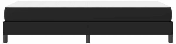 vidaXL Πλαίσιο Κρεβατιού με Στρώμα 90x200 cm, Υφασμάτινο, Μαύρο