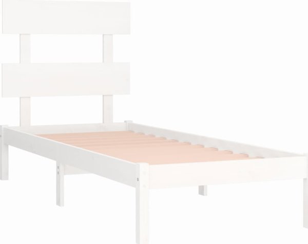 vidaXL Rama lozkou, leuko, lite drevno, 90x200 cm