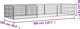 vidaXL vidaXL Kojec dla psa, 8 panele, czarny, 100x50 cm, stal