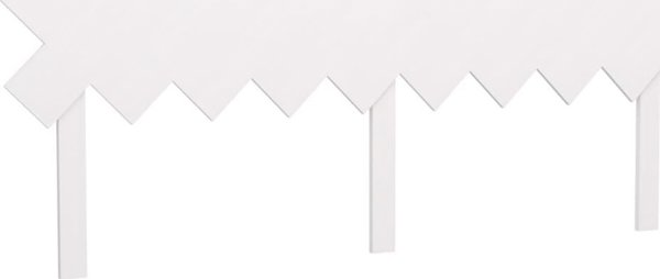 vidaXL Κεφαλάρι κρεβατιού λευκό, 178x3x80,5 εκ., μασίφ ξύλο πεύκου