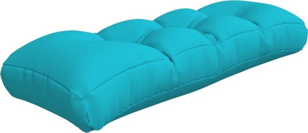 vidaXL Μαξιλάρι για καναπέ παλέτας, τιρκουάζ, 120x40x12 εκ., υφασμάτινο