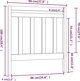vidaXL Προσκέφαλο κρεβατιού, μαύρο, 95x4x100 cm, μασίφ πεύκο